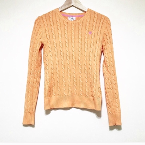 Lilly Pulitzer Sweaters - Lilly Pulitzer. Bright neon orange cable knit
